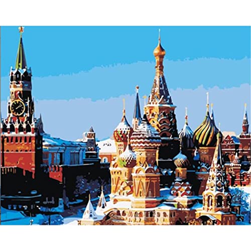YSCOLOR Moskau Malen Nach Zahlen Für Erwachsene Landschaft Fantasie Dekoration Für Zu Hause Kunst Ölgemälde Zeichnung Auf Leinwand Handbemalt 40X50cm YSCOLOR Moskau Malen Nach Zahlen Für Erwachsene Landschaft Fantasie Dekoration Für Zu Hause Kunst Ölgemälde Zeichnung Auf Leinwand Handbemalt 40X50cm von YSCOLOR