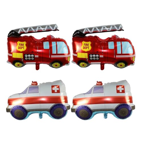 YSDYY 2 Stücke Cartoon Fire Truck Luftballons, 2 Stücke Krankenwagenballons, Kreative Aluminium -Filmballons, Aufblasbare Kinderspiele Für Kinder, Kinderballongeschenke. YSDYY 2 Stücke Cartoon Fire Truck Luftballons, 2 Stücke Krankenwagenballons, Kreative Aluminium -Filmballons, Aufblasbare Kinderspiele Für Kinder, Kinderballongeschenke. von YSDYY