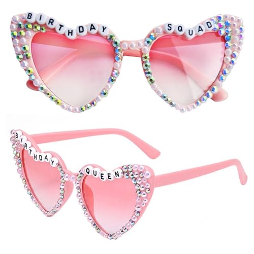 YSDYY 2 Stücke Herzbrief Sonnenbrille, Stilvolle Sonnenbrille, Party -Dekoration, Frauen -Party -Kleidungszubehör, Foto -Requisiten. YSDYY 2 Stücke Herzbrief Sonnenbrille, Stilvolle Sonnenbrille, Party -Dekoration, Frauen -Party -Kleidungszubehör, Foto -Requisiten. von YSDYY
