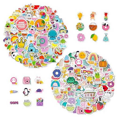 YSDYY 200 Cartoon Cartoon Sticker, wasserdichte Aufkleber, Kinderwasserbecher -Aufkleber, Elementdekorationsaufkleber, Scrapbooking -Zubehör. von YSDYY
