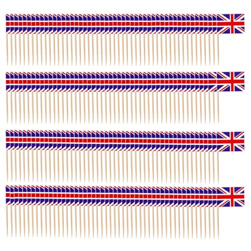 YSDYY 200 Stück Britischer Zahnstocherflagge, Lebensmitteldekorationen, Partyvorräte Können Für Früchte, Sandwiches, Kuchen Verwendet Werden. YSDYY 200 Stück Britischer Zahnstocherflagge, Lebensmitteldekorationen, Partyvorräte Können Für Früchte, Sandwiches, Kuchen Verwendet Werden. von YSDYY