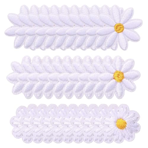 YSDYY 30 Stücke Gänseblümchen -Stofffleck, Niedlicher Stofffleck, Kleidungsstück Patch, Geeignet Für Kleidung, Taschen Und Schuhe. von YSDYY