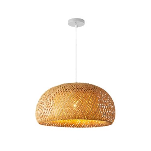 YSFUKNQG Lampenschirm E27 Hängelampenschirm, Retro, handgefertigt, Bambus-Lampenschirm, Kronleuchter-Abdeckung, Rattan, Pendelleuchte, Lampenschirm, Deckenleuchter-Schirm YSFUKNQG Lampenschirm E27 Hängelampenschirm, Retro, handgefertigt, Bambus-Lampenschirm, Kronleuchter-Abdeckung, Rattan, Pendelleuchte, Lampenschirm, Deckenleuchter-Schirm von YSFUKNQG