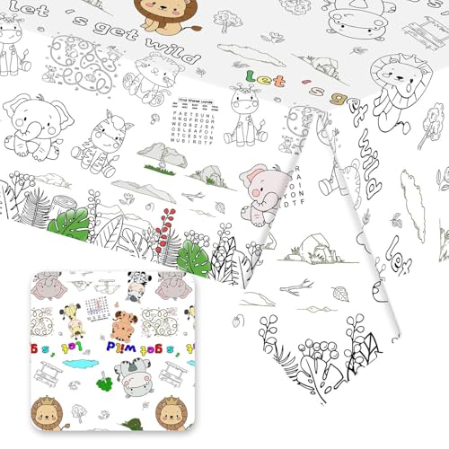 YSJCHEBS 1 Stück Zoo-Malpapier-Tischdecke, Kinder-Maltischdecke, Kinder-Event-Hochzeit, Färbbare Kinder-Tischdecke, Maltischdecke Für Schuleintritte, Kinder-Basteltischdecke YSJCHEBS 1 Stück Zoo-Malpapier-Tischdecke, Kinder-Maltischdecke, Kinder-Event-Hochzeit, Färbbare Kinder-Tischdecke, Maltischdecke Für Schuleintritte, Kinder-Basteltischdecke von YSJCHEBS