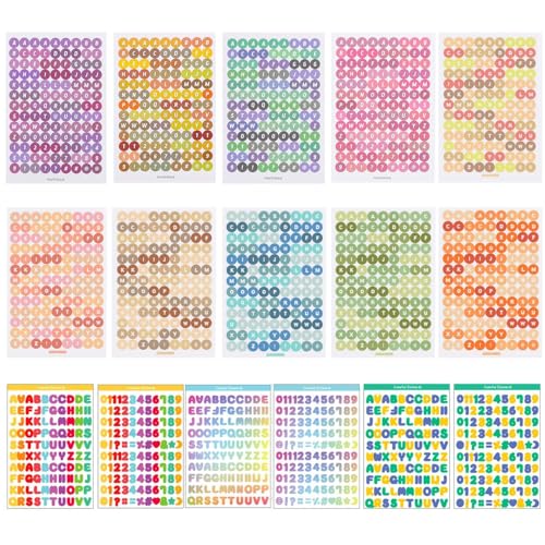 YSJCHEBS 10 Bunte Aufkleber, Buchstabenaufkleber, Scrapbook-Aufkleber, Buchstabenaufkleber Klein, Mehrfarbige Mini-Buchstabenaufkleber, Aufkleber Für Scrapbooking YSJCHEBS 10 Bunte Aufkleber, Buchstabenaufkleber, Scrapbook-Aufkleber, Buchstabenaufkleber Klein, Mehrfarbige Mini-Buchstabenaufkleber, Aufkleber Für Scrapbooking von YSJCHEBS
