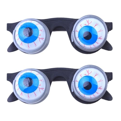 YSJCHEBS 2 Paar Frühlingsbrillen, Lustige Brillen Für Erwachsene, Große Augen, Kulleraugen-Brillen, Seltsame Sonnenbrillen, Scherzbrillen Für Erwachsene YSJCHEBS 2 Paar Frühlingsbrillen, Lustige Brillen Für Erwachsene, Große Augen, Kulleraugen-Brillen, Seltsame Sonnenbrillen, Scherzbrillen Für Erwachsene von YSJCHEBS