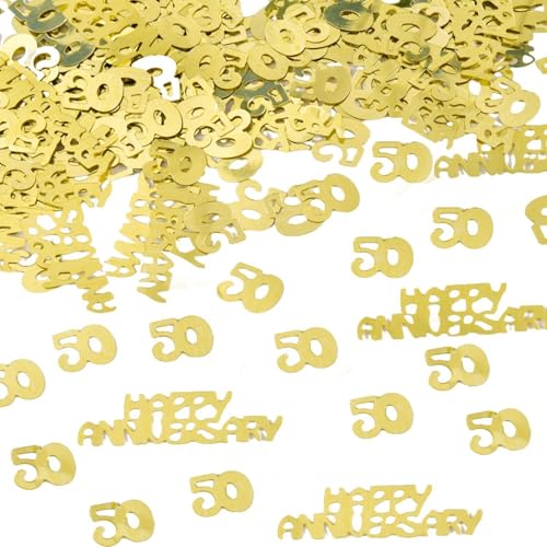 YSJCHEBS 60 G Dekoratives Konfetti, Zahl 50 Geburtstagskonfetti, Partydekorationen, Partydekoration Mit Pailletten, Party-Tischdekoration, Werfende Pailletten YSJCHEBS 60 G Dekoratives Konfetti, Zahl 50 Geburtstagskonfetti, Partydekorationen, Partydekoration Mit Pailletten, Party-Tischdekoration, Werfende Pailletten von YSJCHEBS
