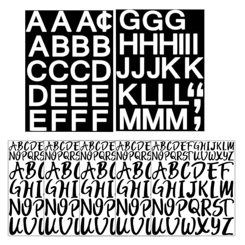 YSJCHEBS Aufkleber Mit 7 Buchstaben, Kreative Dekorative Aufkleber, Wasserfeste Aufkleber, Verwendbar Für Wasserflaschen, Briefkästen, Koffer von YSJCHEBS