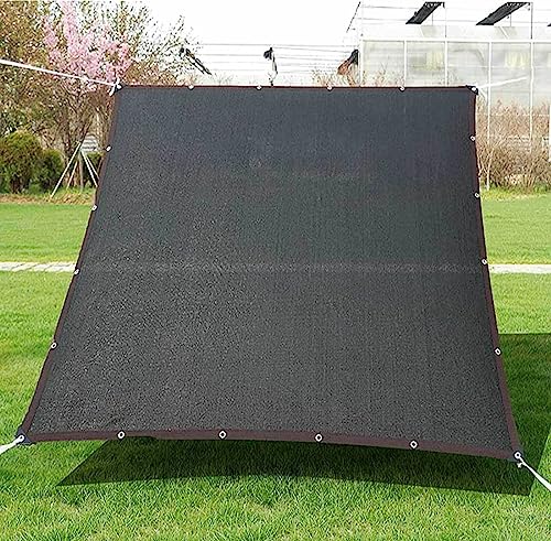 Rechteckige Gartenmarkise aus reißfestem atmungsaktivem Netzstoff, verstärkter Rand, reißfest, für Gewächshäuser, Terrassen und Blumen, Pflanzen, Schwarz, 4 x 8 m von YSPP