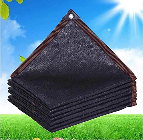 Schattentuch für Pflanzen, Outdoor-Pergola, atmungsaktiv, reißfest, Netzstoff, verstärkter Rand, reißfest, für den Außenbereich, Schatten/Pflanze/Blume/Terrasse, Schwarz, 5 x 8 m von YSPP