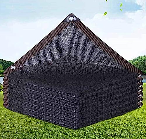 Sonnensegel für Garten, Schattennetz für Terrasse, Netzstoff, atmungsaktiv, Sonnenschutz, wärmeisolierend, für Garten, Balkon, Hof, anpassbare Größen, Schwarz, 4 x 8 m Sonnensegel für Garten, Schattennetz für Terrasse, Netzstoff, atmungsaktiv, Sonnenschutz, wärmeisolierend, für Garten, Balkon, Hof, anpassbare Größen, Schwarz, 4 x 8 m von YSPP