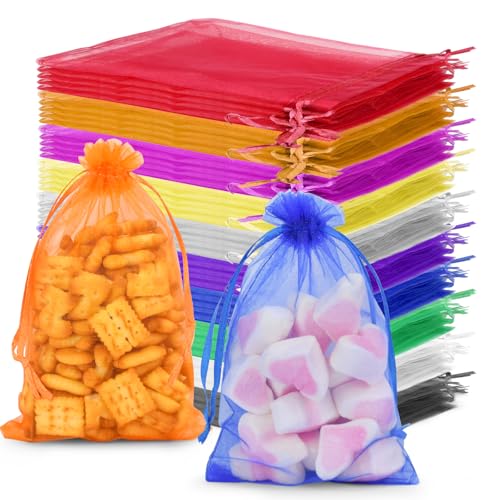 YSWOVUO 100 Stück Organzasäckchen 10x15cm, 10 Farben Organzabeutel mit Kordelzug, Kleine Säckchen zum Befüllen als Geburtstag Hochzeit Partys Bonbonsbeutel, Schmuckbeutel, Schutzbeutel, Geschenkbeutel YSWOVUO 100 Stück Organzasäckchen 10x15cm, 10 Farben Organzabeutel mit Kordelzug, Kleine Säckchen zum Befüllen als Geburtstag Hochzeit Partys Bonbonsbeutel, Schmuckbeutel, Schutzbeutel, Geschenkbeutel von YSWOVUO