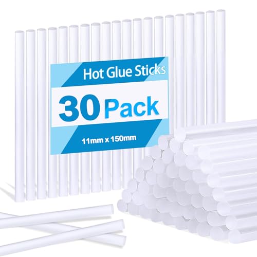 YSYONBOE Heißklebesticks 11mm x 150mm, Heißklebestifte Groß Heißklebepistole Sticks Transparente Schnelltrocknend Extra Stark Heißkleber Sticks Klebestifte für Heißklebepistole/Heimwerken(30 Stück) YSYONBOE Heißklebesticks 11mm x 150mm, Heißklebestifte Groß Heißklebepistole Sticks Transparente Schnelltrocknend Extra Stark Heißkleber Sticks Klebestifte für Heißklebepistole/Heimwerken(30 Stück) von YSYONBOE