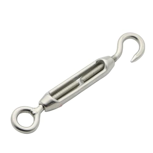 YTBHSHXZ, 1 stücke M4 Zu M8 304 Edelstahl Spannschloss Bolzen Haken Rigging Auge Schraube Draht Seil(O to C,M6) von YTBHSHXZ