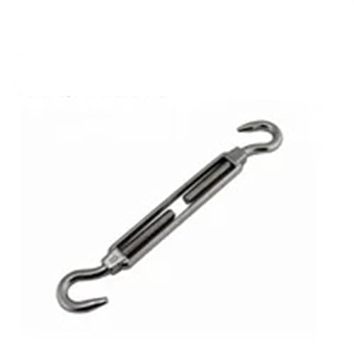 YTBHSHXZ, 1Pcs Edelstahl 304 Einstellen Kette Rigging Haken & Auge Spannschloss Draht Seil Spannung Gerät Linie(Cc Type,M12) von YTBHSHXZ