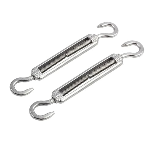 YTBHSHXZ, 2 stücke Silber 304 Edelstahl Haken Und Haken M5 M6 M8(M6) von YTBHSHXZ