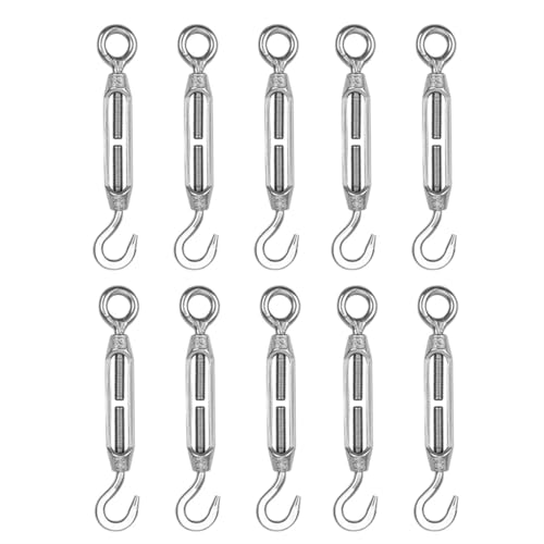 YTBHSHXZ, 5Pcs Spannschloss M4 Draht Spanner Spannschloss Garten Draht Spanner Draht Spalier Ki(M6,10pcs) von YTBHSHXZ