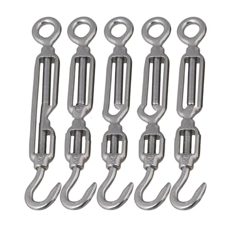 YTBHSHXZ, Spannschloss Drahtspanner Garten Drahtspanner M5 Edelstahl 304 Haken & Öse Spannschloss YTBHSHXZ, Spannschloss Drahtspanner Garten Drahtspanner M5 Edelstahl 304 Haken & Öse Spannschloss von YTBHSHXZ