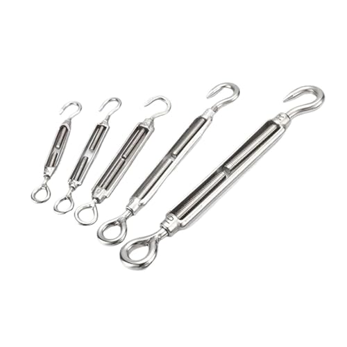 YTBHSHXZ, Spannschloss-Einstellhaken-Ösenschraube aus Edelstahl 304(M6,3PCS) von YTBHSHXZ