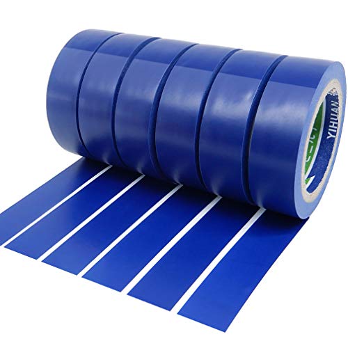 YTBUBOR Isolierband, 6 Rollen 17mm x 9m Isolierband Blau, Wasserdicht Elektrisches Isolierband Selbstklebendes PVC Klebeband für Isolieren, Reparieren, Bündeln von Kabeln YTBUBOR Isolierband, 6 Rollen 17mm x 9m Isolierband Blau, Wasserdicht Elektrisches Isolierband Selbstklebendes PVC Klebeband für Isolieren, Reparieren, Bündeln von Kabeln von YTBUBOR