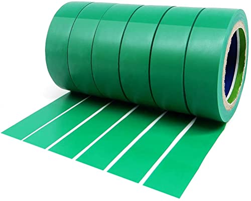 YTBUBOR Isolierband, 6 Rollen 17mm x 9m Isolierband Grün, Wasserdicht Elektrisches Isolierband Selbstklebendes PVC Klebeband für Isolieren, Reparieren, Bündeln von Kabeln YTBUBOR Isolierband, 6 Rollen 17mm x 9m Isolierband Grün, Wasserdicht Elektrisches Isolierband Selbstklebendes PVC Klebeband für Isolieren, Reparieren, Bündeln von Kabeln von YTBUBOR