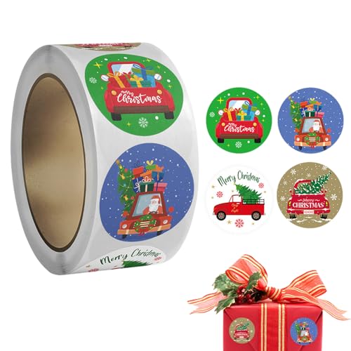 Weihnachtsetiketten Rolle - Karikatur Muster Runde Etiketten Auswahl - Dekorative Klebeetiketten Für Geschenkpapier Schreibtische Grußkarten Geschenktüten Postkarten Weihnachtsetiketten Rolle - Karikatur Muster Runde Etiketten Auswahl - Dekorative Klebeetiketten Für Geschenkpapier Schreibtische Grußkarten Geschenktüten Postkarten von YTGOCN