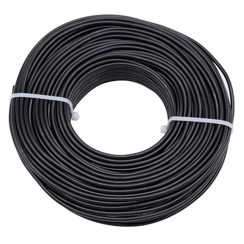 YTKavq Aluminium-Basteldraht, 18 Gauge, Aluminiumdraht, Schmuckherstellung, Metalldraht für Handwerk, Schmuckherstellung, Draht, DIY, Metall, Handwerk, Kunstdrähte (schwarz, 30 m) von YTKavq