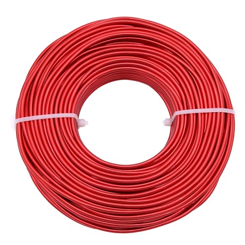 YTKavq Aluminium-Basteldraht, 20 Gauge, Aluminiumdraht, Schmuckherstellung, Metalldraht für Handwerk, Schmuckherstellung, Draht, DIY, Metall, Handwerk, Kunstdrähte (rot, 30 m) von YTKavq