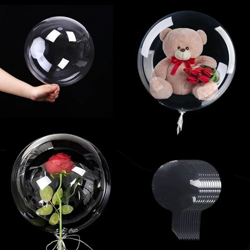 10 x Bobo-Luftballons, 58 cm, klar, Blasen, Kristallballons, verwendet für Fotoshootings, Partys, Hochzeiten, Jubiläen, romantische Feiertagsdekorationen 10 x Bobo-Luftballons, 58 cm, klar, Blasen, Kristallballons, verwendet für Fotoshootings, Partys, Hochzeiten, Jubiläen, romantische Feiertagsdekorationen von YTPAFK