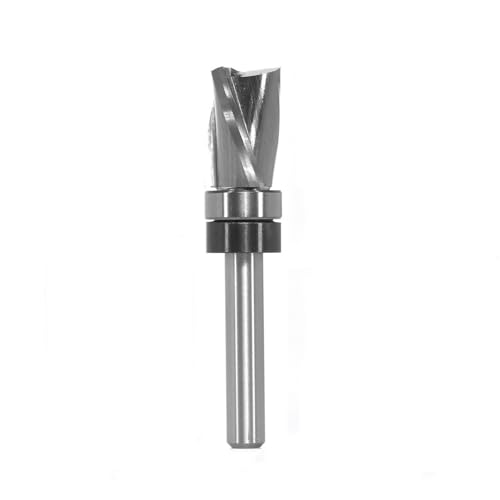 1/4 Zoll 8 mm Schaft, Bündigfräsen-Bit, massives CNC-Hartmetall-Fräser-Bits für Holzbearbeitung (1/4 Zoll x 1/2 Zoll x 3/4 Zoll) von YTRRE