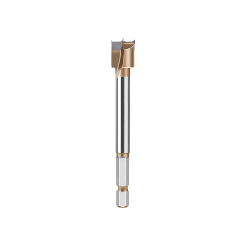 10 mm bis 50 mm professioneller Sechskantschaft Holzbearbeitungsscharnierbohrer, Wolframkarbid-Klinge, Dreizahn-Doppelklingen-Design, mehrere Größen (13 mm) von YTRRE