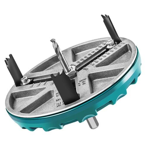 11,4 - 14,9 cm verstellbares rundes Lochsägen-Werkzeug, Multi-Durchmesser, verstellbares Stanzsägenwerkzeug zum Bohren von 3 Klingen, nützliches rundes Lochöffner-Werkzeug 11,4 - 14,9 cm verstellbares rundes Lochsägen-Werkzeug, Multi-Durchmesser, verstellbares Stanzsägenwerkzeug zum Bohren von 3 Klingen, nützliches rundes Lochöffner-Werkzeug von YTRRE