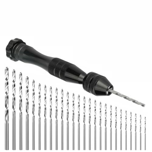 26-teiliges Mini-Micro-Hand-Spiralbohrer-Set, Präzisionsstift von YTRRE