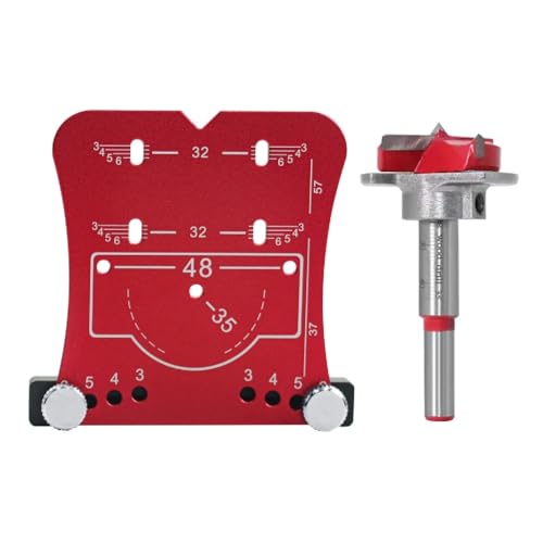35 mm Holzbearbeitungs-Scharnierlochöffner, Stanzwerkzeug mit Stanzortung und Begrenzungsrahmen, Premium-Aluminiumlegierung für schnelles, präzises Bohren und Montieren von Scharnieren, vielseitige 35 mm Holzbearbeitungs-Scharnierlochöffner, Stanzwerkzeug mit Stanzortung und Begrenzungsrahmen, Premium-Aluminiumlegierung für schnelles, präzises Bohren und Montieren von Scharnieren, vielseitige von YTRRE