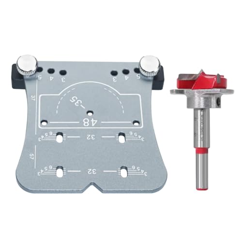 35 mm Holzbearbeitungs-Scharnierlochöffner, Stanzwerkzeug mit Stanzortung und Begrenzungsrahmen, Premium-Aluminiumlegierung für schnelles, präzises Bohren und Montieren von Scharnieren, vielseitige 35 mm Holzbearbeitungs-Scharnierlochöffner, Stanzwerkzeug mit Stanzortung und Begrenzungsrahmen, Premium-Aluminiumlegierung für schnelles, präzises Bohren und Montieren von Scharnieren, vielseitige von YTRRE