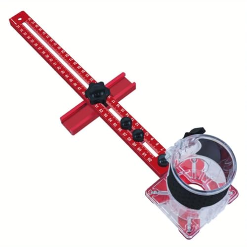 4-in-1-Fräsen-Rillenhalterung, Schrank-Hardware-Vorrichtung, Aluminium, Router Kreisschneidevorrichtung, Stanzvorrichtung, Fräsen, Nuthalterung (metrisch) von YTRRE