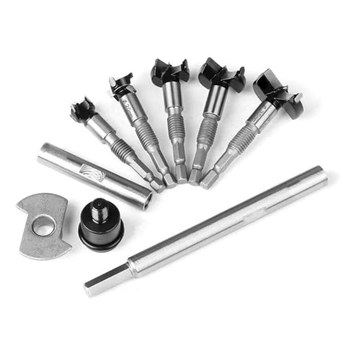 5 x 7 mm Schaft-Scharnierbohrer, Holzbearbeitung, Lochöffner, 15 mm, 20 mm, 25 mm, 30 mm, 35 mm Schnittdurchmesser 5 x 7 mm Schaft-Scharnierbohrer, Holzbearbeitung, Lochöffner, 15 mm, 20 mm, 25 mm, 30 mm, 35 mm Schnittdurchmesser von YTRRE
