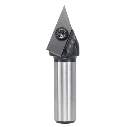 60 Grad V-Nut-Hartmetall-Einsatz Holz CNC-Fräser Fräser für Holzbearbeitung Gravieren Schnitzen (12 mm) von YTRRE