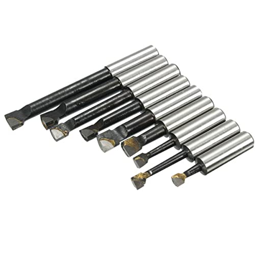 Bohrstangen-Set, Hartmetallbestückt, 12 mm, Flachendstange, 9-teilig Bohrstangen-Set, Hartmetallbestückt, 12 mm, Flachendstange, 9-teilig von YTRRE