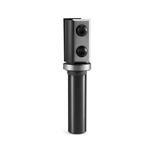 Bündigfräsen-Bits, 8 mm, 12 mm, 1/2 Zoll, Vollhartmetall, Bündigfräsen-Bit mit austauschbaren Messern für Holz, H 30 mm oder 50 mm, austauschbare Messer für Holz (S12,7 x L 29,5 x T 19,05) von YTRRE