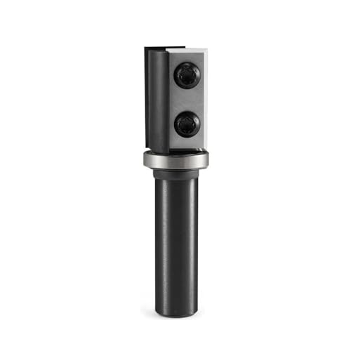 Bündigfräsen-Bits, 8 mm, 12 mm, 1/2 Zoll, Vollhartmetall, Bündigfräsen-Bit mit austauschbaren Messern für Holz, H 30 mm oder 50 mm, austauschbare Messer für Holz (S12 x L 29,5 x T 19,05) von YTRRE