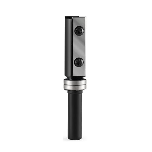 Bündigfräsen-Bits, 8 mm, 12 mm, 1/2 Zoll, Vollhartmetall, Bündigfräser mit austauschbaren Messern für Holz, H 30 mm oder 50 mm, austauschbare Messer für Holz (S12 x L 50 x T 19,05) von YTRRE
