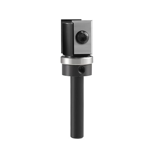 Bündigfräsen-Bits, 8 mm, 12 mm, 1/2 Zoll, Vollhartmetall, Bündigfräser mit austauschbaren Messern für Holz, H 30 mm oder 50 mm, austauschbare Messer für Holz (S8 x L 20 x T 19,05) von YTRRE