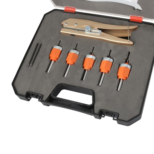Essential Holzbearbeitungs-Set, konisches Lochbohrer-Set, Kantenanleimmzange, Senkbohrer und Schraubenausdreher (6 Stück) von YTRRE
