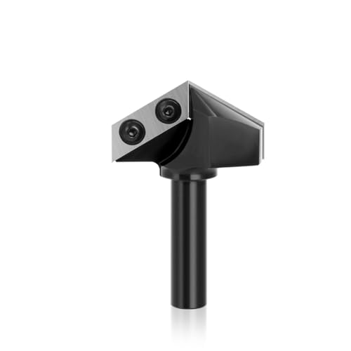 Fräser-Bit, 12,7 mm Schaft, 90 Grad, 120 Grad, V-förmiger Wolframkarbid-Einsatz, Fräser-Bit, Fräser, Gravur, Fräser-Bit (120 °) von YTRRE