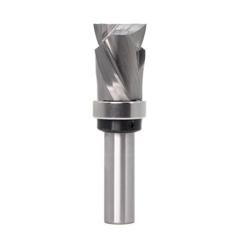 Hartmetall-CNC-Fräser-Bit, Kugellager, ultra-leistungsstark, Kompressionsbündigfräser für Holz (6 mm) von YTRRE