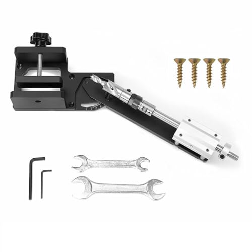 Kreisstangenwinkel-Lochstanzer mit verstellbarer 30–70 mm Klemme und 0–60 Grad Stanzwinkel, leicht, hochpräzise, Eduring Aluminiumlegierung, Holzbearbeitungswerkzeug von YTRRE
