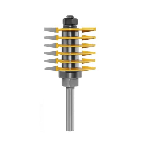 Langlebiger, rostbeständiger Hartmetall-Fingergelenk-Fräser-Bit mit 8 mm/12 mm Schaft, Präzisions-Holzbearbeitungswerkzeug für Kettensäge (12 mm) von YTRRE