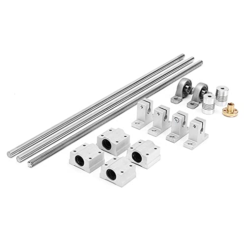 Linearschienenwellen-Stützschrauben-Set (350 mm), 200 mm - 1000 mm, optische Achsenführung, Lagergehäuse, 15 Stück von YTRRE
