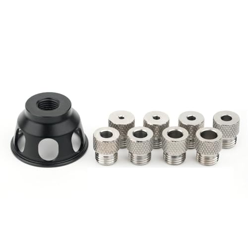Lochvorrichtung, Aluminiumlegierung, Taschenlochvorrichtung, Edelstahlbuchsen, tragbar für Holzbearbeitung, präzise und einfach zu bedienen (3–10 mm Bohrbuchsen) von YTRRE